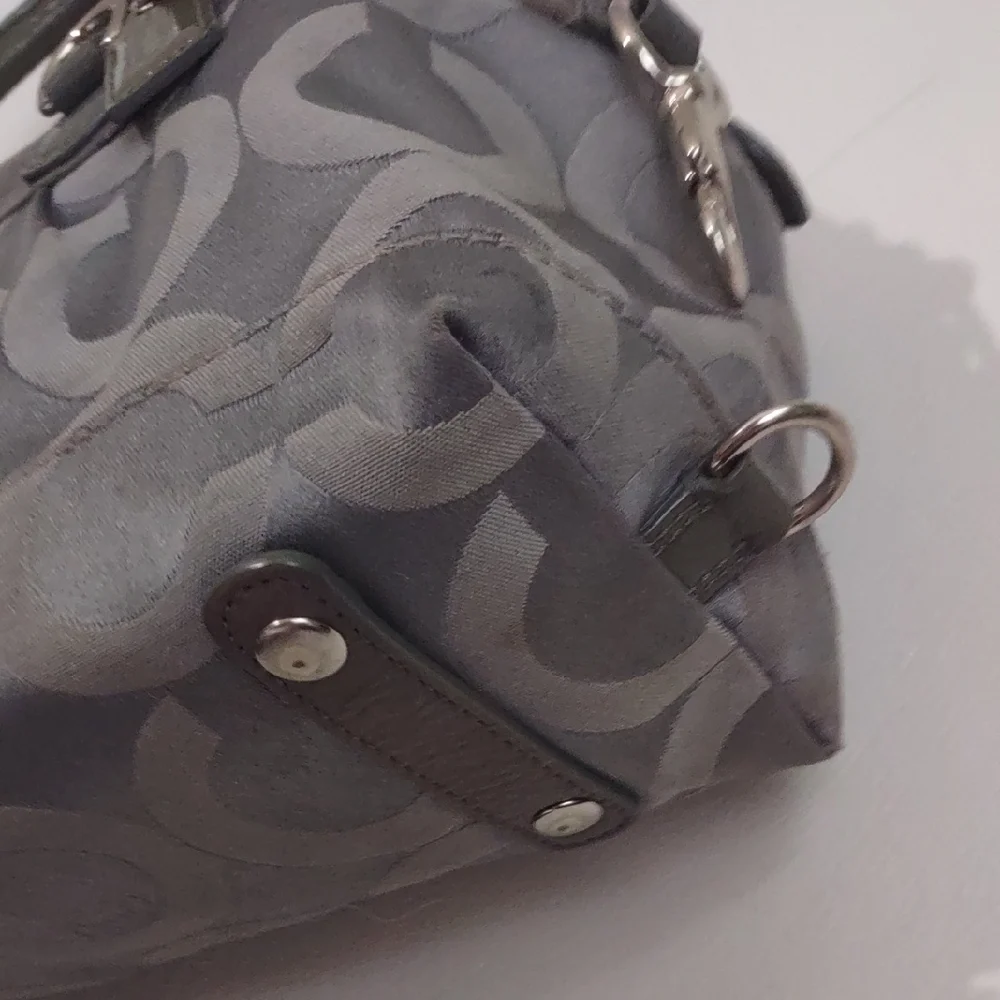 Coach Gray and Black Satchel - Picture 8 of 16